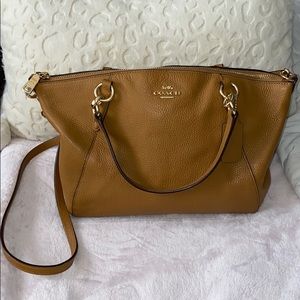 Brown Leather Coach Bag